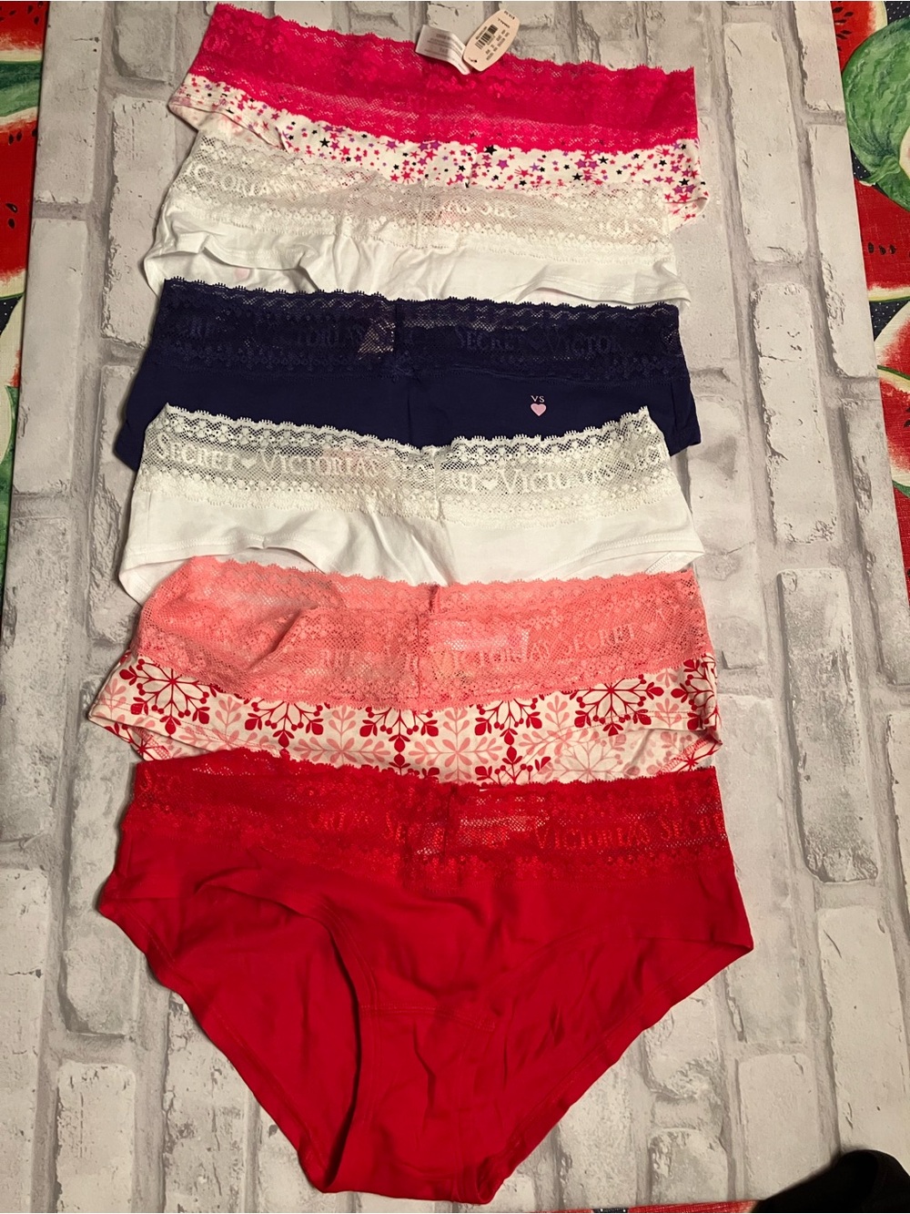 NWT Victoria's Secret Vintage Panty Set of 6 (Small) - Low Rise Hiphuggers